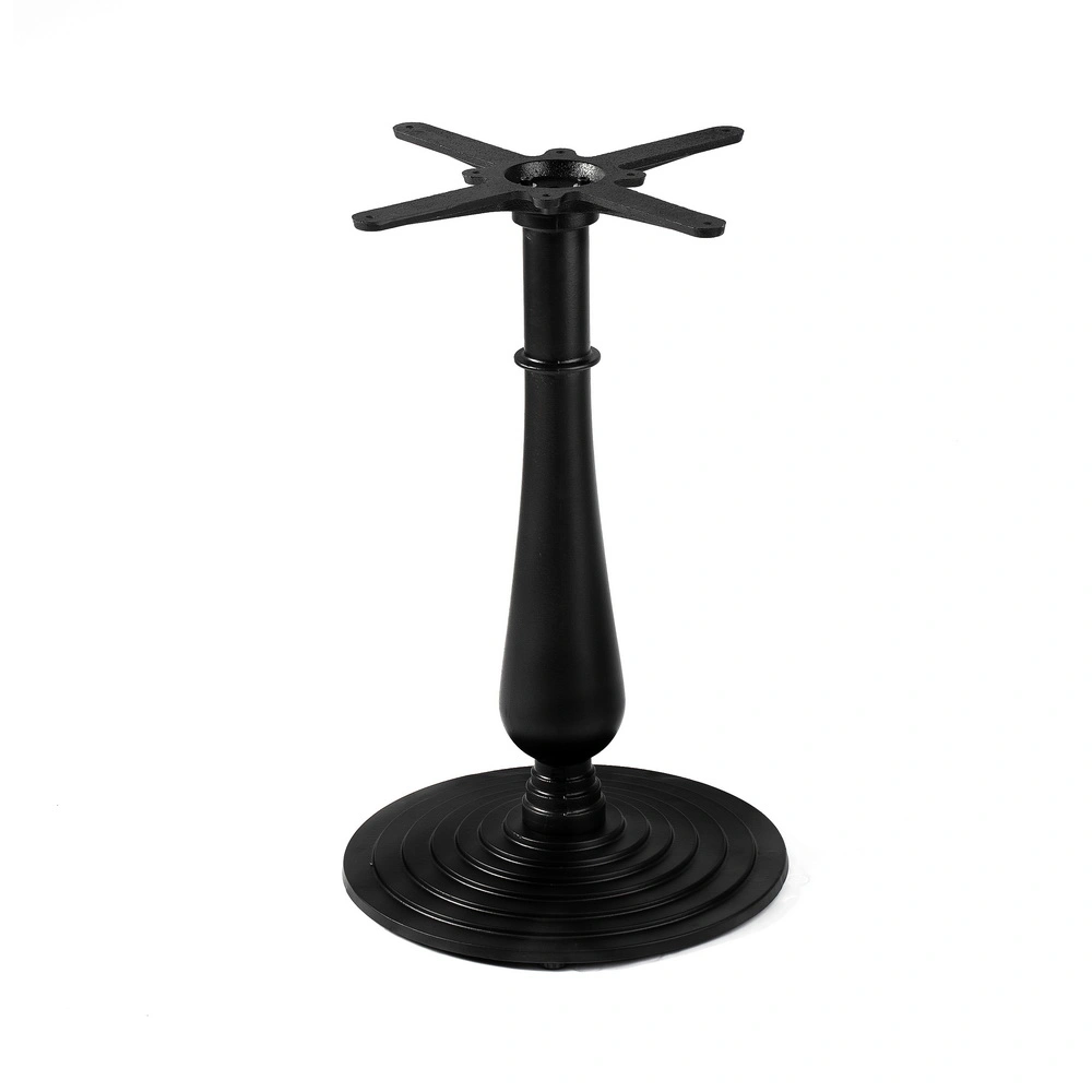 Metal Table Base Classical Black Design Black Dinning Frame Round Pedestal Coffee Industrial Cast Iron Restaurant Dining Metal Table Base