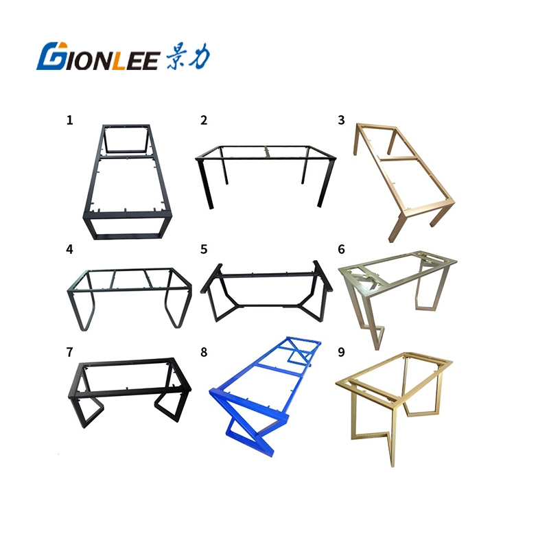 Custom Hardware Steel Folding Gold Metal Corner Garden Table Base Legs